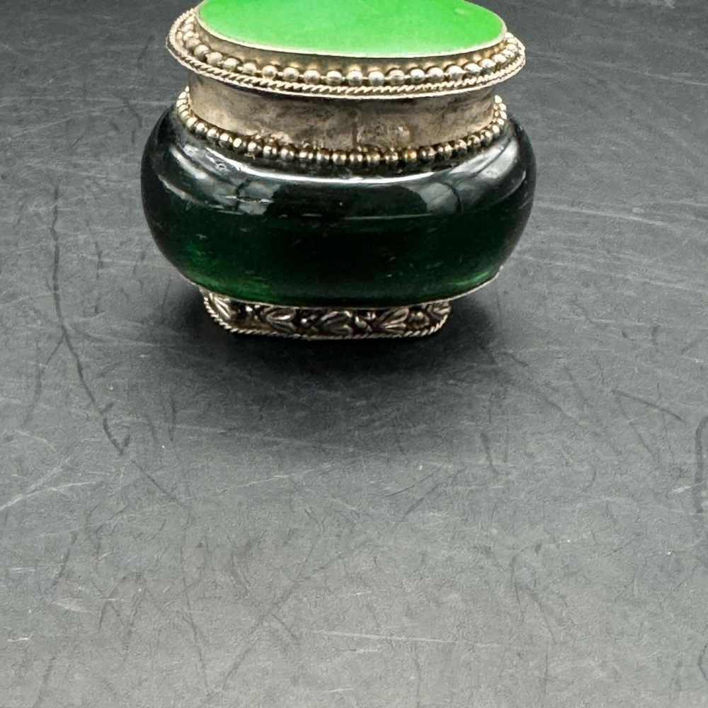 Vintage Two and Company Indian Marble Trinket Box